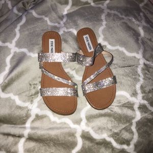 Steve Madden - Rage Slide. Rhinestone Sandals.